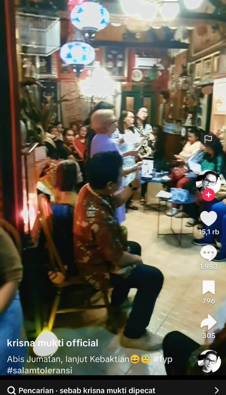 Rumah Krisna Mukti jadi tempat ibadah.